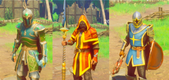 Three adventurers — Vanguard, Stalker, Channeler